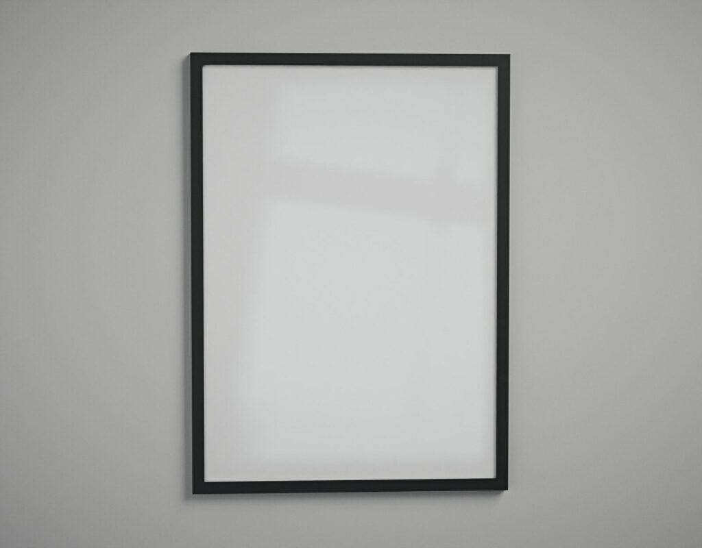Moldura 50x70 cm - Fundo Branco