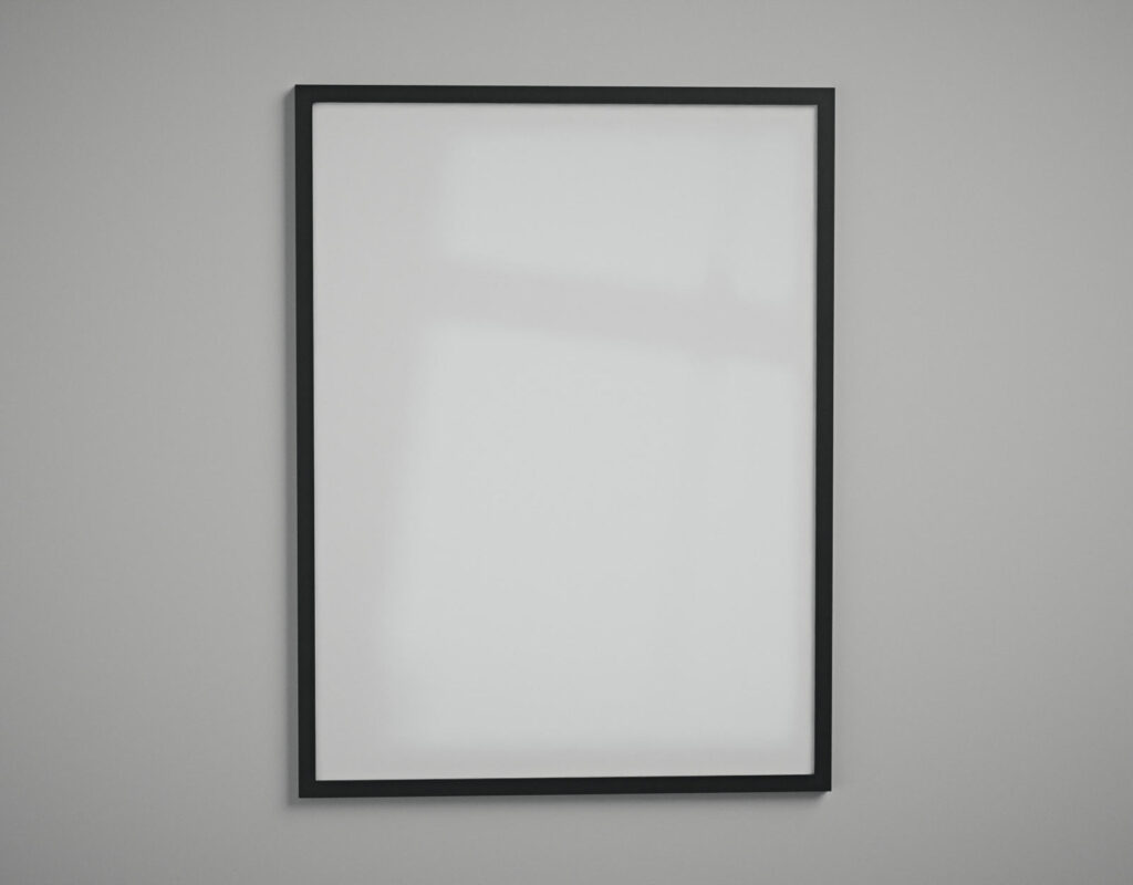 Moldura 60x80 cm - Fundo Branco
