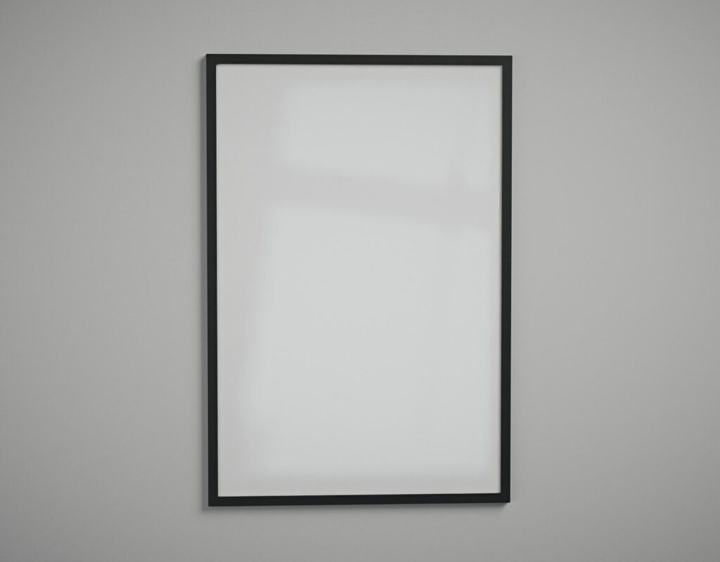 Moldura 60x90 cm - Fundo Branco