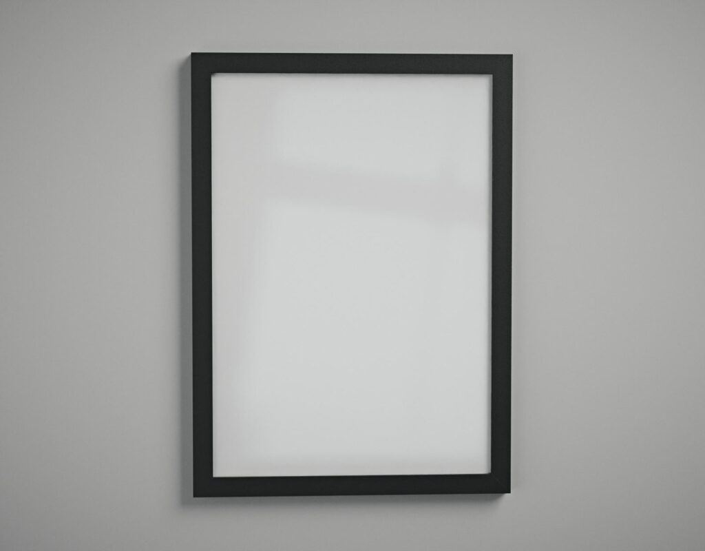 Moldura A3 (29,7x42 cm) - Fundo Branco