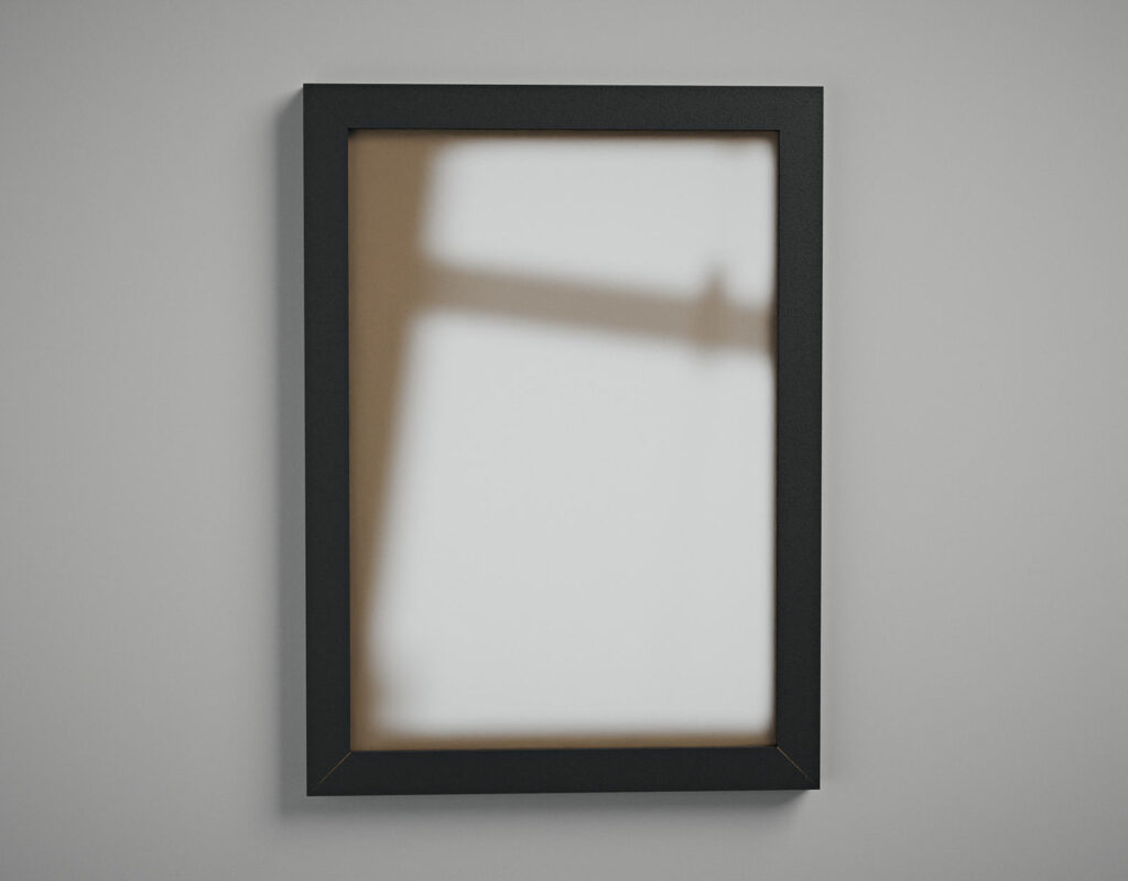 Moldura A4 (21x29,7 cm) - Fundo Pardo